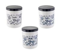 axentia Latas de Almacenamiento, Blanco, Azul, ca. 1,1 l