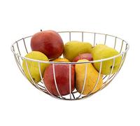 axentia Obstschale Frutero Abierto, Alambre de Hierro, Plateado, Aprox. Ø 29 cm
