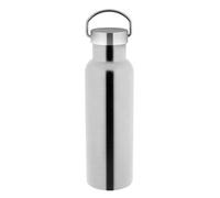 axentia Termo St. Moritz para Bebidas frías y Calientes, Termo con Doble Pared de Acero Inoxidable, Termo biberón para casa o para Llevar, Color: Plata, Aprox. 600 ml