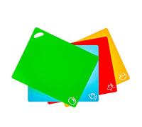 Axer 4x Tabla de Cortar Cocina Grande - Tabla Cortar Cocina Plastico Flexible - Tablas de Cocina BPA-Libre - Cutting Board Chopping Board Set