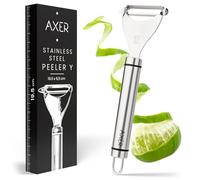 Axer Pelador Verduras y Frutas de Acero Inoxidable - Pelador Patatas Profesional en Forma Y - Afilado y Ergonómico - Pelapatatas Manual - Descascador de Legumes - Potato Peeler