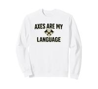 Axes Are my Love Language lanzando Hacha de leñador Sudadera