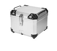 Axexnejv Bolsa Baúl Motocicleta para R1200GS R1250GS para ADV Caja para Casco Motocicleta 45 L Universal P Parte Superior Y Trasera para Guardar Equipaje con Cerradura(57L Silver Box)