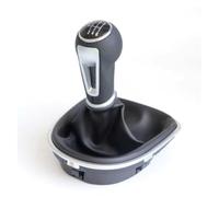 Axexnejv Cubierta Perilla Palanca para Asiento para León para Altea para Toledo 2005-2012 Cinco Seis Velocidades Perilla Cambio Marchas Manual Maletero Interior Coche Palanca Cambios Coch(6 Speed)
