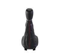Axexnejv Cubierta Perilla Palanca para Seat para Leon 1 MK1 para Toledo II MK2 1998-2005 5/6 Velocidad MT Perilla Palanca Cambios Cubierta Bota Polaina Palanca Cambios Coch(Red 6 Speed)