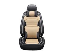 Axexnejv Fundas de Asiento para Coche Funda Universal para Asiento Coche 5 Plazas, Cobertura Total, para X5, E87, E87, X1, F48, X2, X3, X4, X6, X7, M3, M4 Y M5(J Beige 5 Seat)