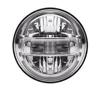 Axexnejv Lámpara Coche Montaje Para Jeep para Wrangler JK Conjunto de faros delanteros todoterreno Led 12 V 24 V DRL Luz de marcha Faros delanteros Led de 7 pulgadas(Chrome)