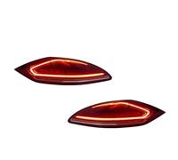 Axexnejv Luz Faro Posterior Para Panamera 2010-2013 Animación De Arranque Agua Corriente Parpadeo Montaje Luz Trasera Coche Luces Traseras LED Faros Traseros(Red)