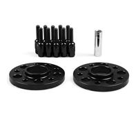 Axexnejv Separadores De Ruedas para Coche para Benz con Pernos Bola Espaciadores Rueda con Orificio Centrado En El Cubo 15mm 5x112mm 66,6mm Pernos Cónicos M12x1.5(Black Bolts)