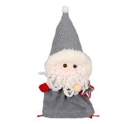 Axfbim Bolsas de regalo de Navidad, bolsas de almacenamiento de caramelos, bolsa de almacenamiento de muñecas de Papá Noel con cordón, bolsa de regalo de dulces reutilizable, para vacaciones, niños,