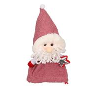Axfbim Bolsas de regalo de Navidad, bolsas de almacenamiento de caramelos, bolsa de almacenamiento de muñecas de Papá Noel con cordón, bolsa de regalo de dulces reutilizable, para vacaciones, niños,