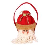 Axfbim Bolsas de regalo de Navidad con cordón, bolsa de manzana, asa de cuerda suelta, bolsas de muñeca de regalo de Navidad con cordón, bolsas de caramelos de Papá Noel para niños (A)