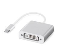 AXFEE Adaptador USB-C a DVI 4K Compatible con MacBook Air/iPad Pro 2018, MacBook Pro 2018/2017, Samsung Galaxy S10/S9, Surface Book 2 - Plata