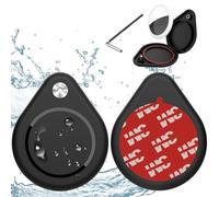 AXFEE AirTag Funda Protectora Impermeable IPX8, 2 Piezas Llaveros Portátiles Antipérdida Con Adhesivo, Para Bicicleta y Dron