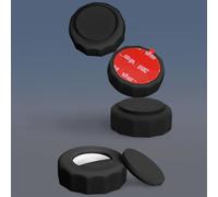 AXFEE AirTag IPX8 Funda Protectora Impermeables, 4 Piezas Llaveros AirTag Funda Protectora, Air Tag Portátil Impermeable, AirTag Portátil Antipérdida con Adhesivo, para Bicicleta, Dron, Negro