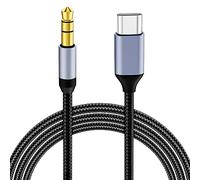 AXFEE Cable USB C a Jack 3.5 mm, para iPhone 17 16 15 Pro Max Air Serie, Estéreo Auxiliar Audio Compatible con Samsung Galaxy S22/S21+/Ultra, Huawei P40/P30, Xiaomi 9/8, iPad, OnePlus(1M)