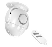 AXFEE Detector de Movimiento Interior,Sensor de Vibración de 125 dB con Función de Alarma,Rotación de 360°,Incluye Control Remoto,Alcance de Detección de 8 Metros,para Caravanas,Garajes,Autocaravana