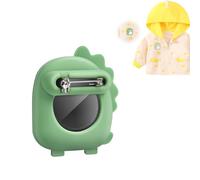 AXFEE Funda para A-pple AirTag, Estuche Airtag GPS Oculto, Air Tag Impermeable Funda de Silicona Suave, Patrón de Dinosaurio, para Niños y Adultos Dentro de la Ropa