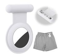 AXFEE Funda para A-pple AirTag, Estuche Airtag GPS Oculto, Air Tag Impermeable Funda de Silicona Suave para niños, Personas Mayores, Mascotas, Ropa, más Seguro Que el Reloj, Llavero y Collar Airtag