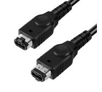 AXFEE GBA SP Link Cable, adaptador de cable de enlace de juego para 2 jugadores, cable de conexión portátil para 2 jugadores, compatible con Nintendo Gameboy Advance/GBA SP (negro)