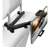 AXFEE Soporte Tablet Coche,Soportes para Tablet Coche Extensible,Rotación 360º,Porta Tablets Coches Asiento Trasero,Sujeción Movil Coches para iPad,iPhone,Switch y Otros 4,7" a 16" moviles y Tablets