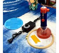 AXGCAA Bolígrafo para impresión Batik, Lápiz eléctrico de cera Kistka con temperatura ajustable, Suministros profesionales para arte de impresión en tela con cera, Kit Kistka Pysanky