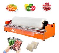 AXGCAA Máquina Empacadora Manual de Film Estirable, Máquina Envolvedora con Dispensador de Film Estirable, Admite Film de hasta 50 cm de Ancho, Herramienta de Envolvedora de Palets de Escritorio