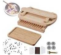 AXGCAA Máquina manual para hacer perlas de tapioca, tabla de madera para frotar pastillas de 15 a 22 mm con doble mango, máquina para formar perlas de tapioca con ventosa para rosca(22mm)