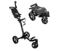 Axglo Trilite 360 - Carro de 3 Ruedas para Adulto, Unisex, Color Negro y Gris, Talla única