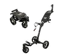 Axglo Trilite 360 - Carro de 3 Ruedas para Adulto, Unisex, Color Negro y Gris, Talla única