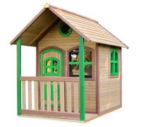 AXI Alex Casa infantil de Madera FSC en Marron y Verde | Casita de Juegos para ninos de Jardin / exterior con Ventanas y Veranda