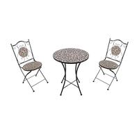 AXI AmLie Mesa y sillas Terraza, 2 Sillas 1 Mesa, Conjunto Mesa y Sillas Jardin Mosaico Rosa Rosa - Conjunto Mesa y Sillas Terraza, Mesa y Sillas Exterior Mosaico para Jardin/Balcon/Terraza-