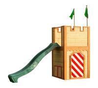 AXI arthur Casa infantil de Madera FSC con Tobogan Verde | Casita de Juegos para ninos de Jardin / exterior | Parque infantil en Marron y Verde
