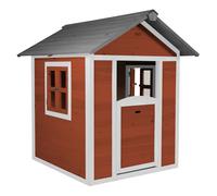 AXI Beach Lodge Casa infantil de Madera FSC en Rojo | Casita de Juegos para ninos de Jardin / exterior | 135x111x133 cm