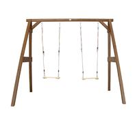 AXI Columpio infantil de Madera FSC en Marron con 2 Plazas | Columpio para ninos de Jardin / exterior