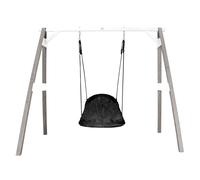 AXI Columpio nido Roxy con estructura para ninos | De exterior para el Jardin | Gris y Blanco