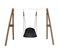 AXI Columpio nido Roxy con estructura para ninos | De exterior para el Jardin | Marron y Blanco