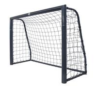 AXI Cristiano Porteria de futbol en antracita | De metal con anclajes al suelo incluidos, para ninos y adultos | 180x120cm