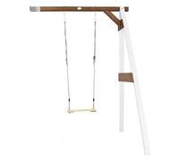 AXI Extension de columpio en blanco / marron de madera FSC | columpio individual para ninos / columpio infantil | Extension de columpio para el jardin