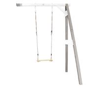 AXI Extension de columpio en gris / blanco de madera FSC | columpio individual para ninos / columpio infantil | Extension de columpio para el jardin