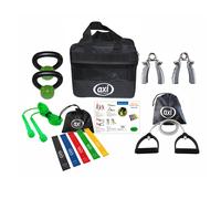 AXI | Fitness Bag - Bolsa de Gimnasio Completa - Bandas de Resistencia - Cable de Resistencia - agarre de Mano - Kettlebells y Cuerda de Saltar - Paquete completo