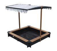 AXI Lily arenero de madera FSC con techo ajustable en antracita y marron | arenero con cubierta para ninos con zonas para sentarse | 118 x 118 cm