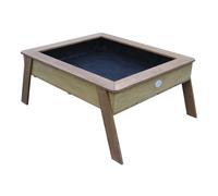 AXI Linda Mesa de arena / Cama elevada con Lamina de Suelo / Vellon de Jardin | Cama elevada sobre Zancos para Jardin / Balcon / Terraza en Marron | Tambien se puede utilizar como arenero para ninos