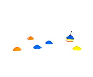 AXI Markers Pro | Conos de marcaje, discos de marcaje | Plastico flexible y son practicamente irrompibles | Juego de 40 piezas | Juego de marcaje de alta calidad con 40 conos de marcaje
