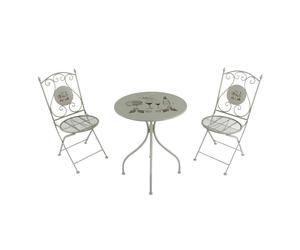 AXI MAXIme Mesa y Silla Bistro, 2 Sillas 1 Mesa, ensemble Bistro exterieur Vino Crema - Juego Bistro Jardin, Mesa Bistro Mosaico para Jardin/Balcon/Terraza