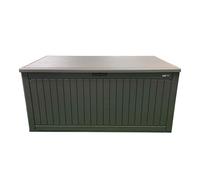 AXI Mike Baul exterior de plastico, marron, 1000 litros | Caja de almacenamiento exterior para cojines con fondo | arcon Jardin / impermeable - 141 x 72 x 72,5 cm