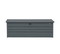 AXI Miles Baul Exterior de metal - 1000L, Antracita - Arcon Exterior con base y cerradura - Arcon Jardin para herramientas de jardineria, cojines - 185 x 82 x 75 cm..