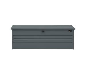 AXI Miles Baul exterior de metal - 1000L, antracita - arcon exterior con base y cerradura - arcon Jardin para herramientas de jardineria, cojines - 185 x 82 x 75 cm.
