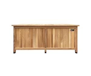 AXI Milo Caja de almacenamiento de madera - Buin - Caja de almacenamiento para debajo del cobertizo o en casa con fondo y cerradura - 160 x 70 x 62 cm