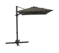 AXI Nyra Sombrilla descentrada rectangular 200 x 300 cm, antracita/gris topo | Para jardin/terraza con estructura pintada | Base en cruz, funda protectora incluida | inclinable, giratoria 360Grados
